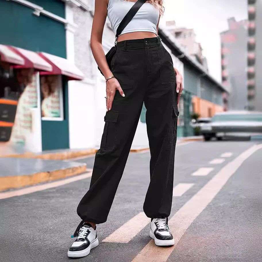 New Summer Casual Pants For Women Buttons